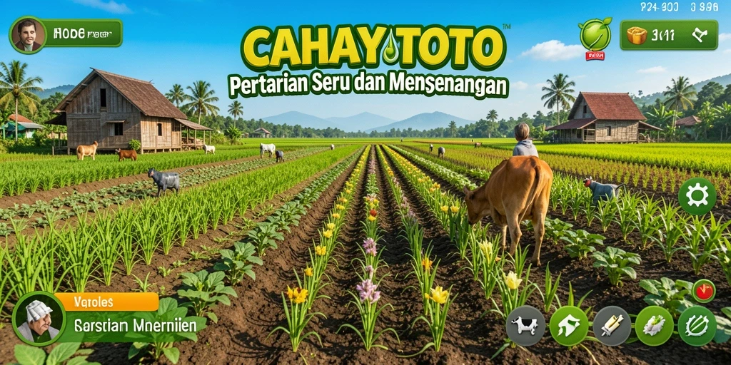 Screenshot gameplay CAHAYATOTO menampilkan keseruan bertani yang menawan.
