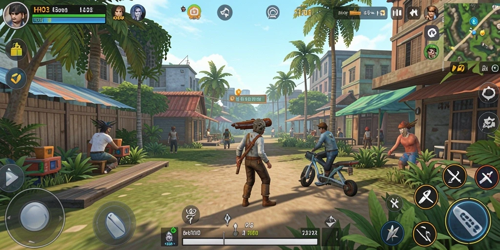 Gameplay HO3 yang menyenangkan dan penuh warna.