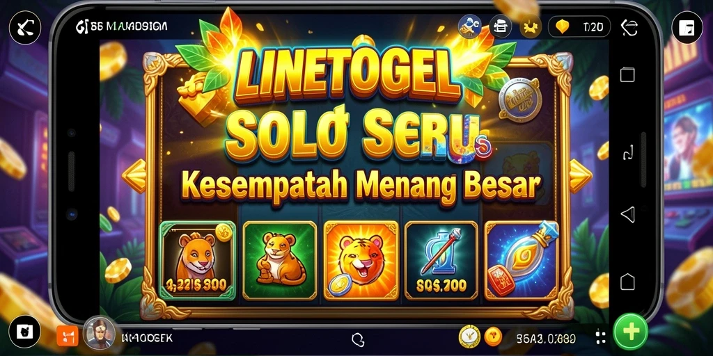 Tampilan menawan dari gameplay Slot LINETOGEL yang menarik.