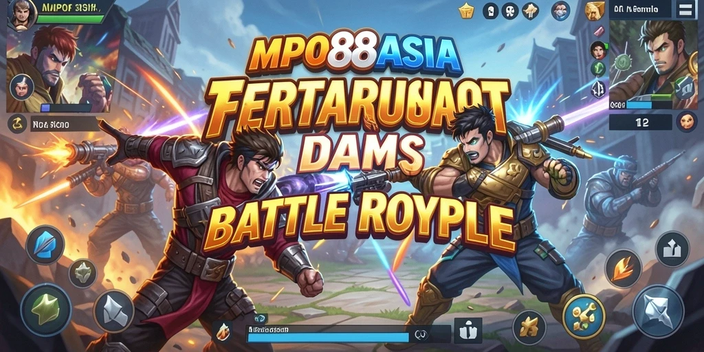 Tampilan gameplay seru dalam pertempuran Battle Royale.
