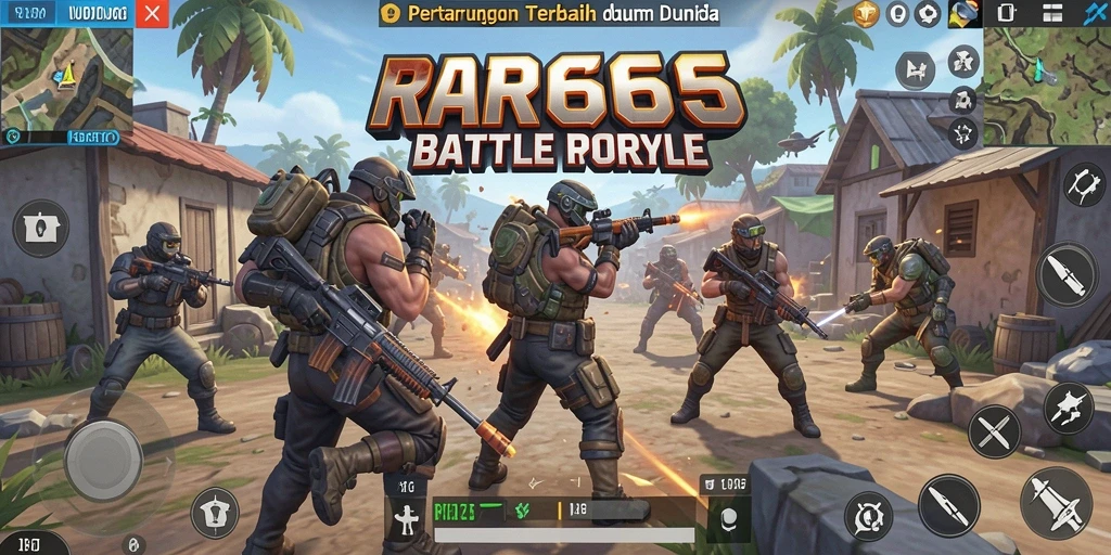 Gameplay seru dari pertempuran di RR666 yang mendebarkan.