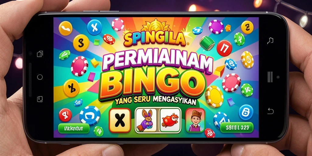 Screenshot gameplay SPINGILA menampilkan keseruan bermain Bingo.