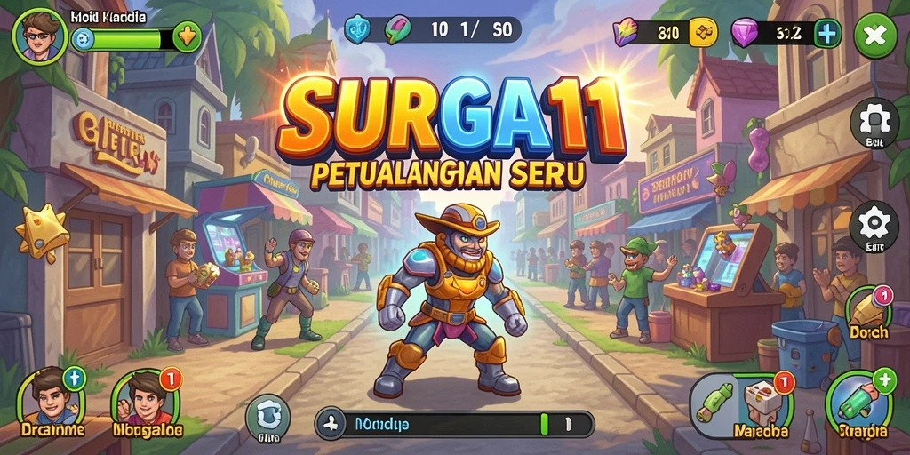 Screenshot gameplay SURGA11 menampilkan aksi seru dan grafis memukau.