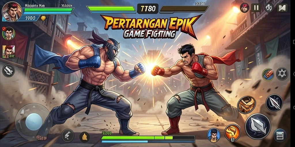 Screenshot menampilkan aksi pertarungan seru di TOTO80.