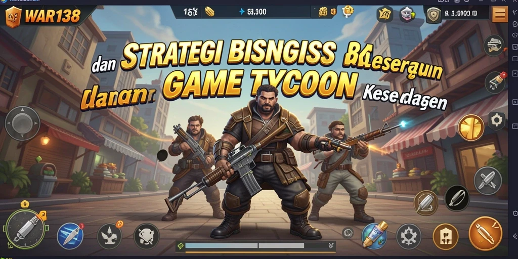 Tampilan gameplay menarik dalam WAR138 menunjukkan pengelolaan bisnis yang dinamis.